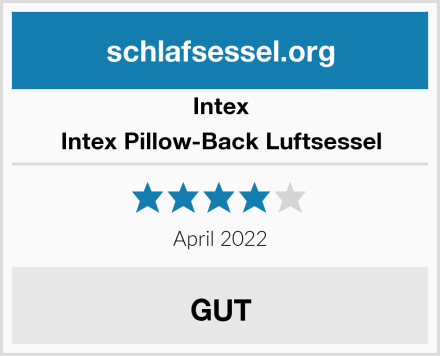 Intex Intex Pillow-Back Luftsessel Test
