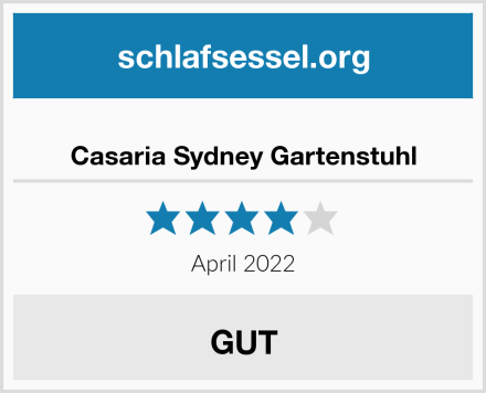  Casaria Sydney Gartenstuhl Test