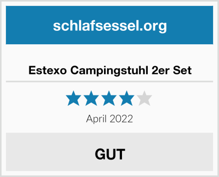  Estexo Campingstuhl 2er Set Test