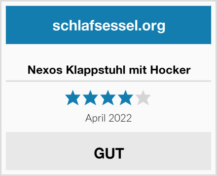  Nexos Klappstuhl mit Hocker Test