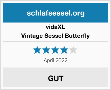 vidaXL Vintage Sessel Butterfly Test