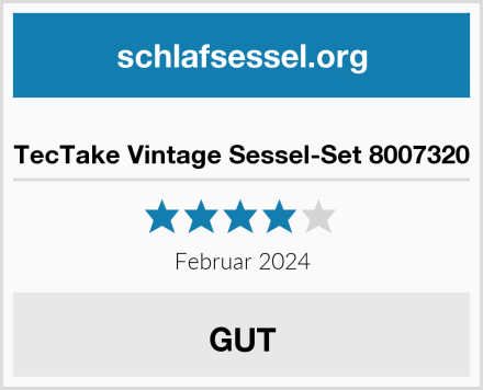  TecTake Vintage Sessel-Set 8007320 Test