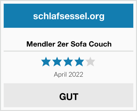  Mendler 2er Sofa Couch Test