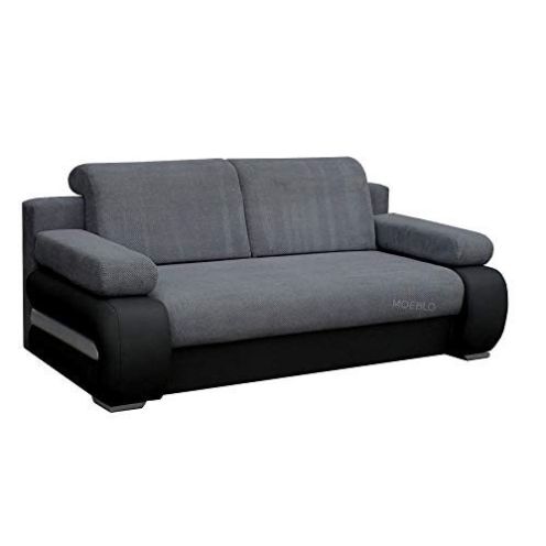  mb-moebel Couch mit Schlaffunktion